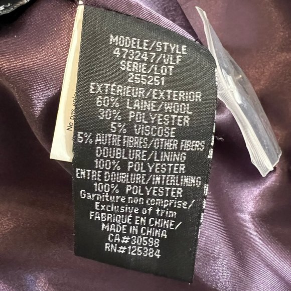 Laura Petites Wool Winter Blend Coat Size 12 - Picture 4 of 6